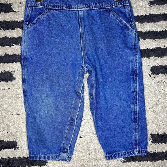 Vintage Baby Guess Jeans 100% cotton denim overalls baby size 24 months - Picture 2 of 8